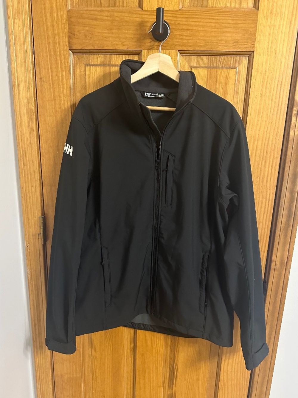 Helly Hansen black soft-shell jacket